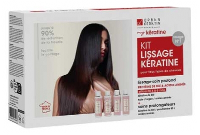 Urban Keratin My Kératine Kit Lissage Kératine 4 x 100 ml