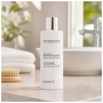 Silkbiotic Soin Lavant Shampoing à la Soie Cuir Chevelu Sensible 200 ml