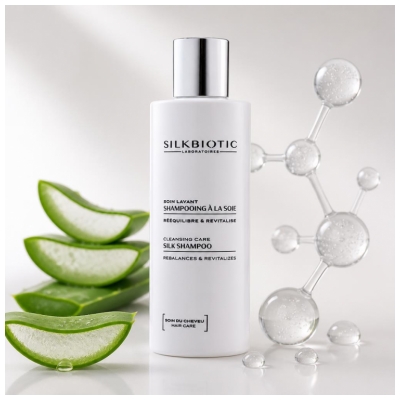 Silkbiotic Soin Lavant Shampoing à la Soie Cuir Chevelu Sensible 200 ml