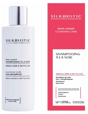 Silkbiotic Soin Lavant Shampoing à la Soie Cuir Chevelu Sensible 200 ml