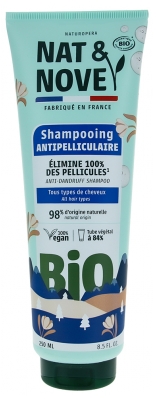 Nat&Nove Bio Shampoing Antipelliculaire Tous Types de Cheveux Bio 250 ml