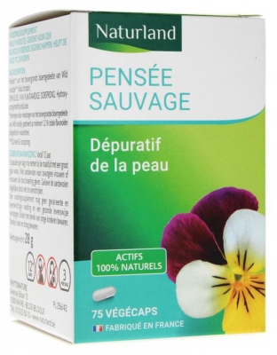 Naturland Pensée Sauvage 75 Végécaps (à consommer de préférence avant le 31/10/2026)