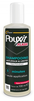 Pouxit Flash Anti-Poux et Lentes Shampoing 5 minutes 100 ml