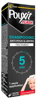 Pouxit Flash Anti-Poux et Lentes Shampoing 5 minutes 100 ml