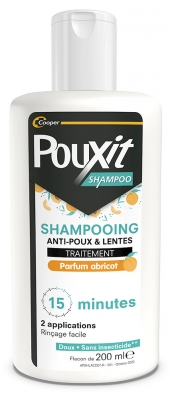 Pouxit Traitement Shampoing Anti-Poux et Lentes Abricot 200 ml