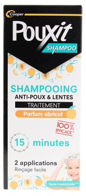 Pouxit Traitement Shampoing Anti-Poux et Lentes Abricot 200 ml