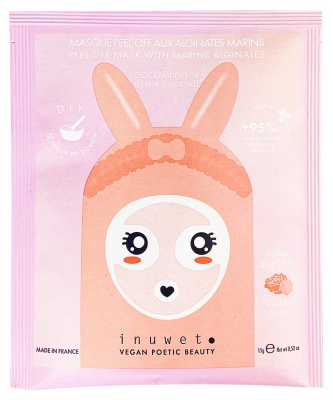 Inuwet Cocktail Detox Masque en Poudre Pell Off aux Alginates Marins 15 g