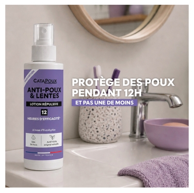 Catapoux Anti-Poux & Lentes Lotion Répulsive Dès 36 Mois 100 ml