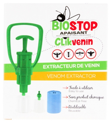 Biostop Clik Venin Extracteur de Venin Apaisant