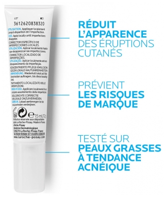 La Roche-Posay Effaclar Soin Correcteur Ciblé Des Éruptions Cutanées 15 ml