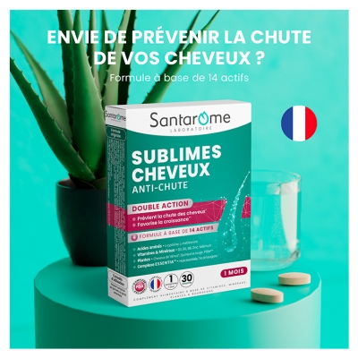 Santarome Sublimes Cheveux Anti-Chute Cheveux 30 comprimés