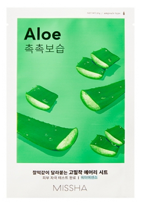 Missha Airy Fit Aloe Masque Tissu 19 g
