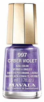 Mavala Color Mini Vernis à Ongles Pailleté 5 ml - Couleur : 997 Cyber Violet