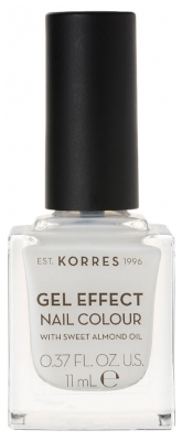 Korres Gel Effect Vernis à Ongles Amande Douce 11 ml - Couleur : 2 : Porcelain White