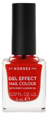 Korres Gel Effect Vernis à Ongles Amande Douce 11 ml - Couleur : 48 Coral Red