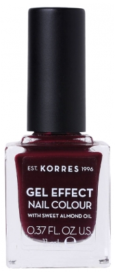 Korres Gel Effect Vernis à Ongles Amande Douce 11 ml - Couleur : 57 : Burgundy Red