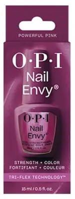 OPI Nail Envy Soin Fortifiant Coloré Pour Ongles Tri-Flex Technology 15 ml - Couleur : Powerful Pink