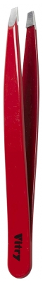 Vitry Pince à Épiler Professionnelle Mors Biais Inox 9 cm - Couleur : Bordeaux
