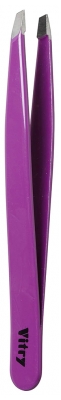 Vitry Pince à Épiler Professionnelle Mors Biais Inox 9 cm - Couleur : Mauve