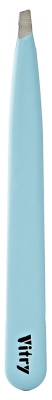 Vitry Pince à Épiler Professionnelle Mors Biais Inox 9 cm - Couleur : Bleu Pâle