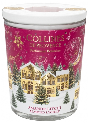 Collines de Provence Bougie de Noël 180 Grammes - Senteur : Amande Litchi