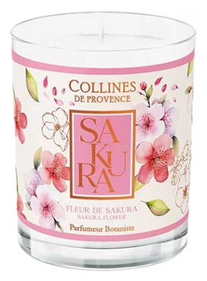 Collines de Provence Les Estivales Bougie Parfumée 180 Grammes - Senteur : Fleur de Sakura