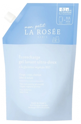 La Rosée Mon Petit Gel Lavant Ultra-Doux Bébé & Enfant Éco-Recharge 800 ml 