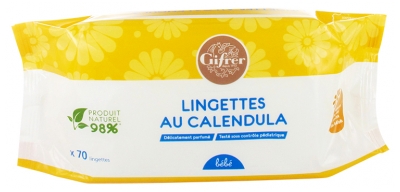 Lingettes Bébé au Calendula 80 Lingettes
