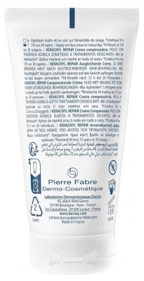 Ducray Keracnyl Repair Crème Compensatrice Traitements Desséchants 50 ml