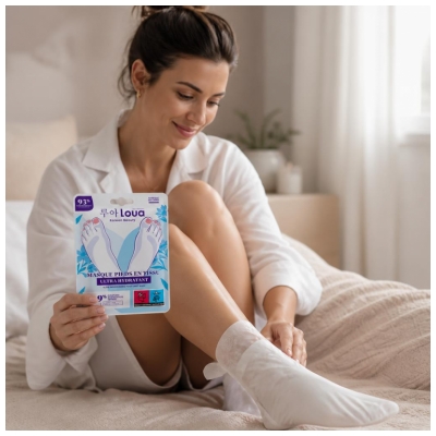 Loua Masque Pieds en Tissu Ultra-Hydratant