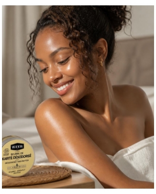 Waam Beurre Karité Pur et Naturel Désodorisé Bio 100 ml