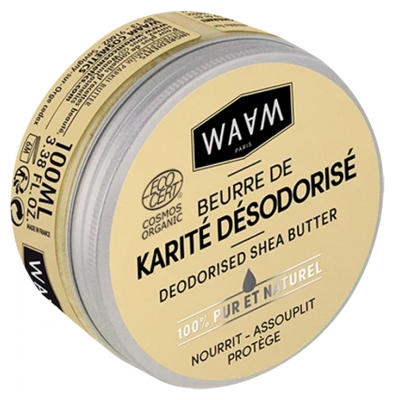 Waam Beurre Karité Pur et Naturel Désodorisé Bio 100 ml