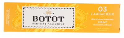 Botot Pâte Dentifrice Parfumée L'Audacieux Cédrat 75 ml