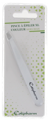 Estipharm Pince à Épiler XL Mors Biais Couleur - Couleur : Blanc