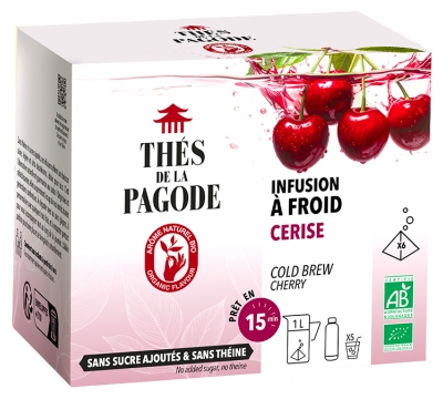 Thés de la Pagode Infusion Glacée Cerise Bio 6 Sachets de 7g