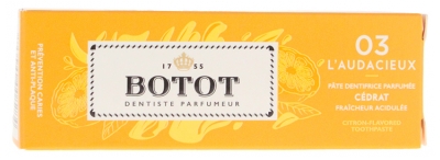 Botot Pâte Dentifrice Parfumée L'Audacieux Cédrat 25 ml
