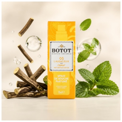 Botot Spray de Bouche Parfumé L'Audacieux Cédrat 15 ml