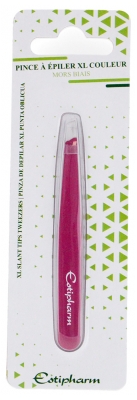 Estipharm Pince à Épiler XL Mors Biais Couleur - Couleur : Framboise