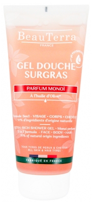 BeauTerra Gel Douche Surgras 2en1 Parfum Monoï 200 ml