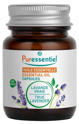 Huile Essentielle de Lavande Vraie Bio en Capsules - 60 Capsules (à consommer de préférence avant le 31/10/2026)