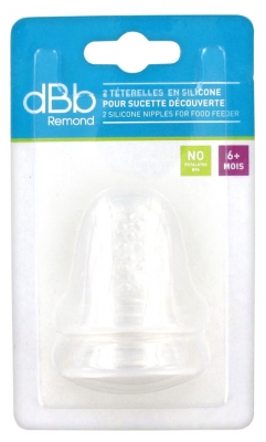 Dbb Remond Sucette Pack de 2 Téterelles en Silicone Pour Découverte