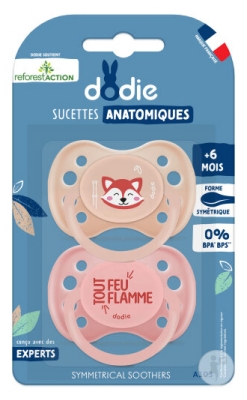 Dodie 2 Sucettes Silicone Anatomiques +6 Mois