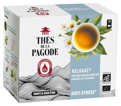 Thés de la Pagode Thé Relaxaé 18 Sachets Pagode