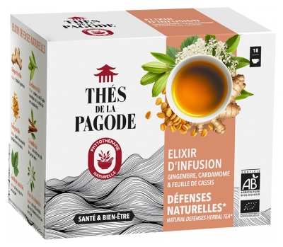 Thés de la Pagode Infusion Elixir d'Infusion Bio 18 Sachets 1,8 g