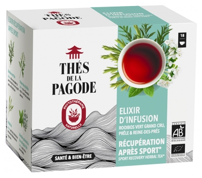 Thés de la Pagode Rooibos Vert Grand Cru Qinerji Après Sport Bio - 18 Sachets de 2 g