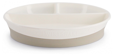 Twistshake Assiette Compartimentée et Couvercle Dès 6 Mois