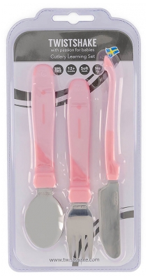 Twistshake Couverts d'Apprentissage Acier Inoxydable Dès 12 Mois