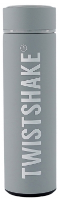 Twistshake Bouteille Chaude ou Froide 420 ml - Couleur : Gris Pastel
