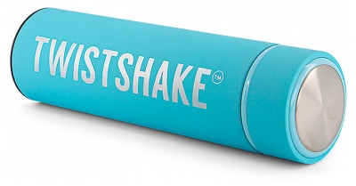 Twistshake Bouteille Chaude ou Froide 420 ml - Couleur : Bleu Pastel