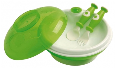 Dbb Remond Assiette Garde au Chaud + Couverts (Fourchette+Cuillère)